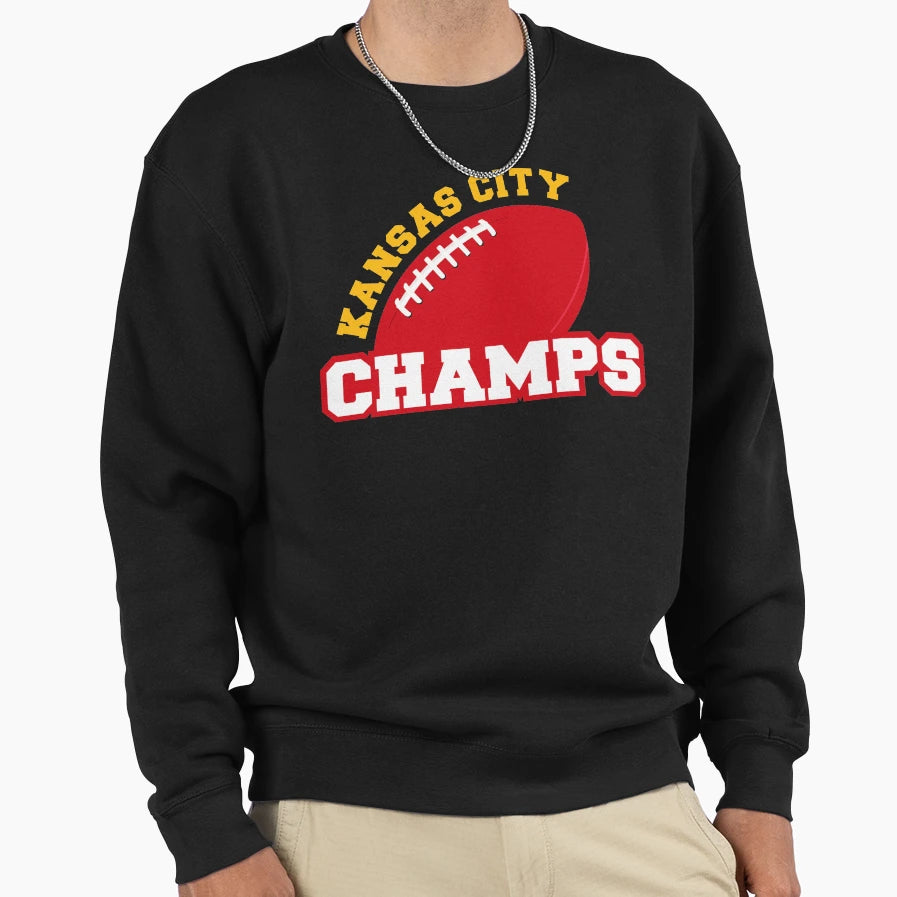 Kansas City Champs Sweatshirt - Novelty Apparel Men Women - T-Shirt, Sweatshirt, Hoodie
