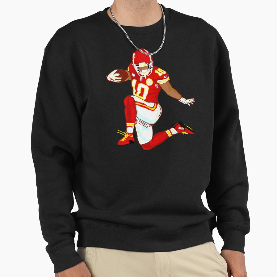 Isiah Pacheco 10 Kc Chiefs Sweatshirt - Minimalist Print Men Women - T-Shirt, Sweatshirt, Hoodie