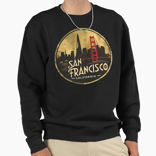 San Francisco California Sweatshirt - Custom Art Print Men Women - T-Shirt, Sweatshirt, Hoodie
