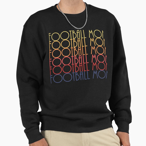 Football Mom Sunset Colors Sweatshirt - Fun Novelty Design Men Women - T-Shirt, Sweatshirt, Hoodie