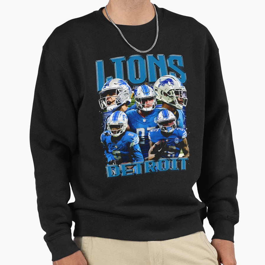 Detroit Team Bootleg Sweatshirt - Streetwear Style Men Women - T-Shirt, Sweatshirt, Hoodie