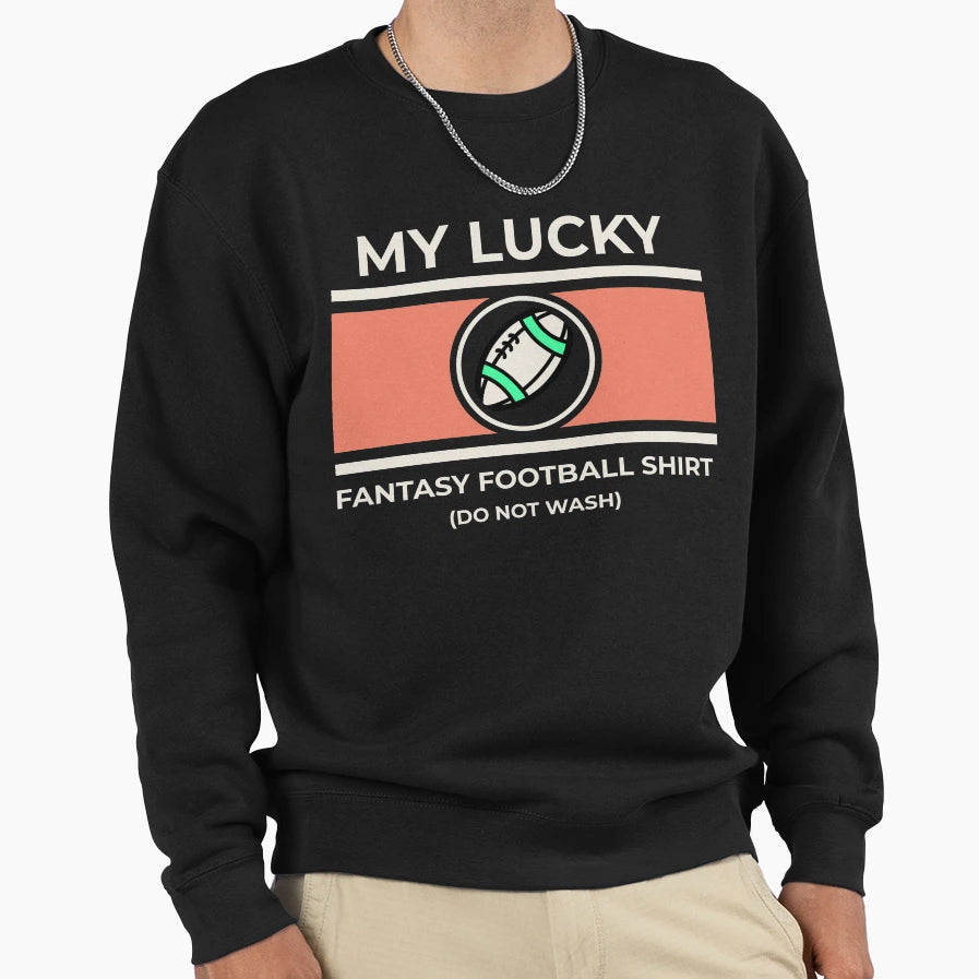 Lucky Fantasy Football T-Shirt - Minimalist Print for Adults - T-Shirt, Sweatshirt, Hoodie