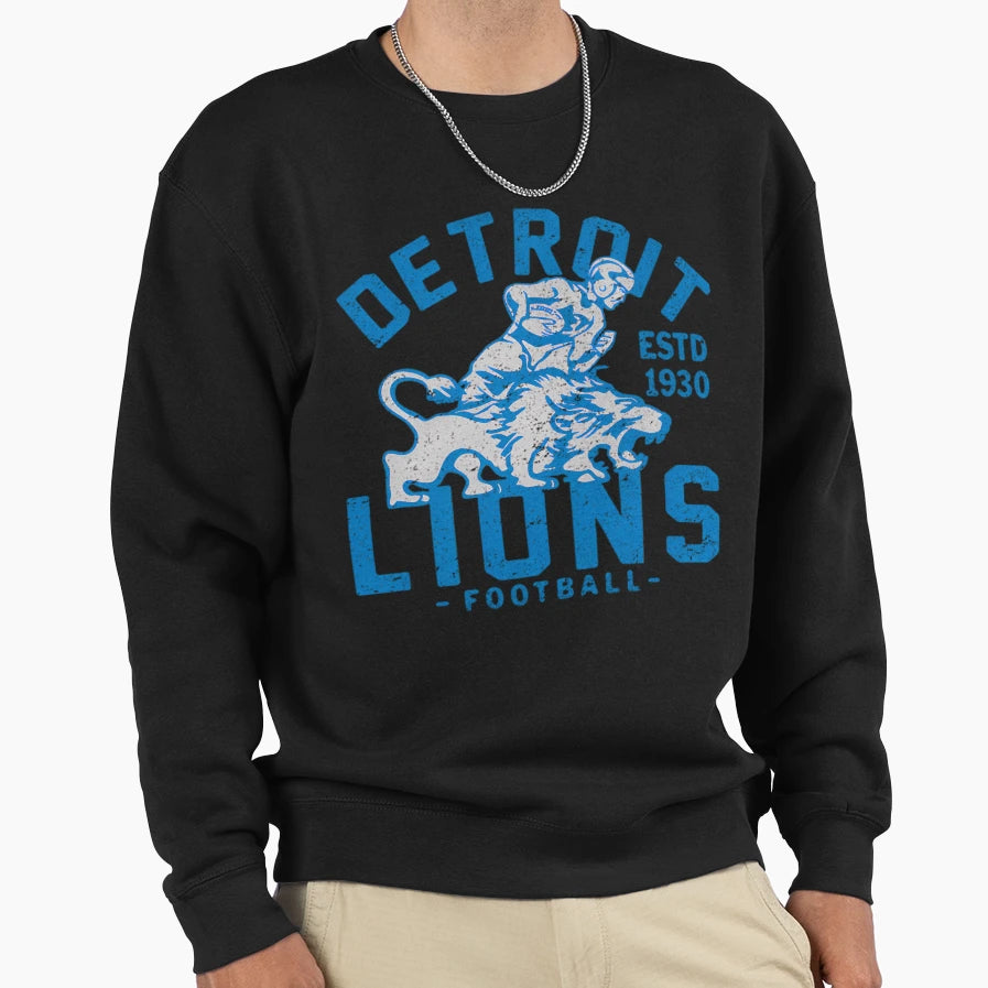 Detroit Lions Football Est 1930 Sweatshirt - Aesthetic Graphic Men Women - T-Shirt, Sweatshirt, Hoodie