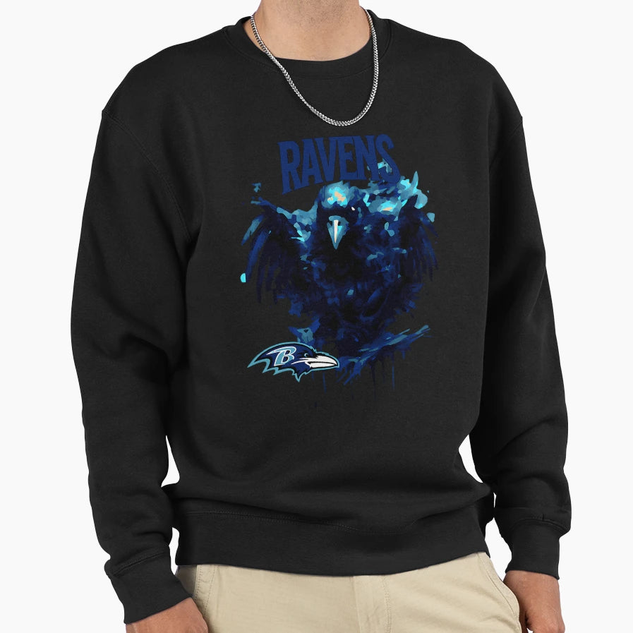 Ravens Logo Sweatshirt - Fun Novelty Design Unisex - T-Shirt, Sweatshirt, Hoodie