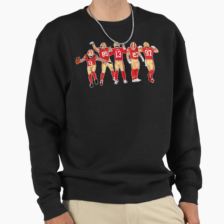 49Ers American Football Sweatshirt - Fun Novelty Design for Adults - T-Shirt, Sweatshirt, Hoodie
