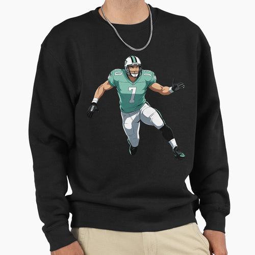 Anime Football Player Defense Sweatshirt - Minimalist Print for Adults - T-Shirt, Sweatshirt, Hoodie