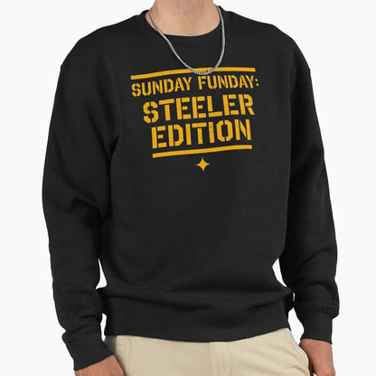 Sunday Funday Steeler Sweatshirt - Unique Graphic Men Women - T-Shirt, Sweatshirt, Hoodie