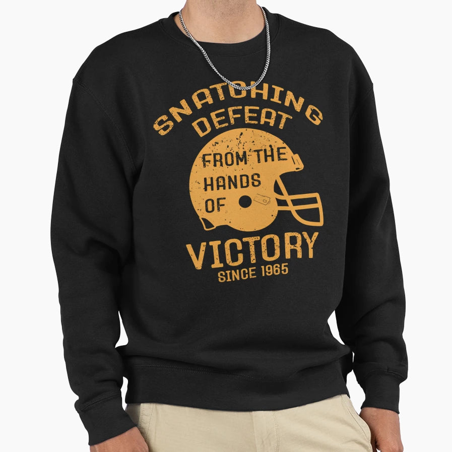 Cleveland Football Snatching Victory Sweatshirt - Unique Graphic Men Women - T-Shirt, Sweatshirt, Hoodie