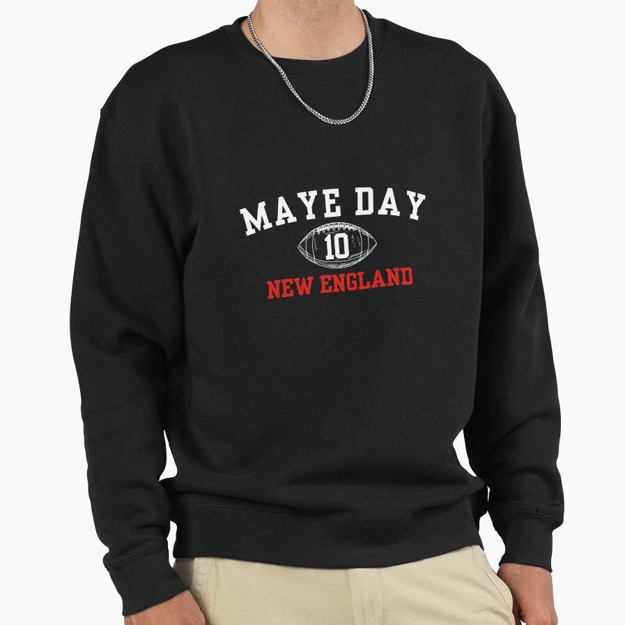 Maye Day Drake Maye New England Sweatshirt - Custom Art Print Men Women - T-Shirt, Sweatshirt, Hoodie