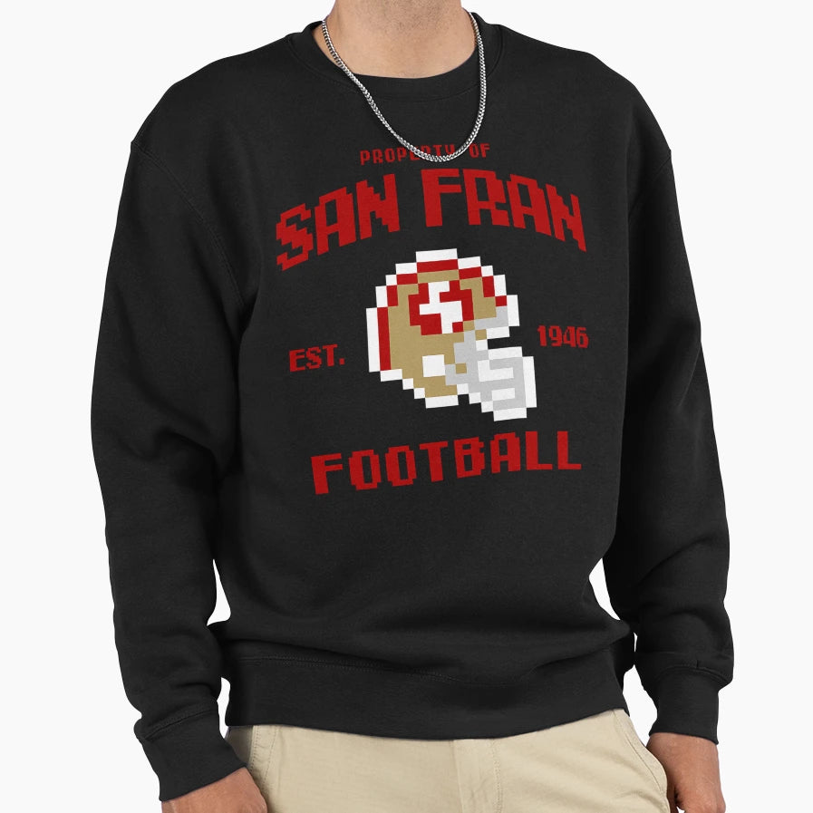 Property San Francisco 49Ers Sweatshirt - Aesthetic Graphic for Adults - T-Shirt, Sweatshirt, Hoodie