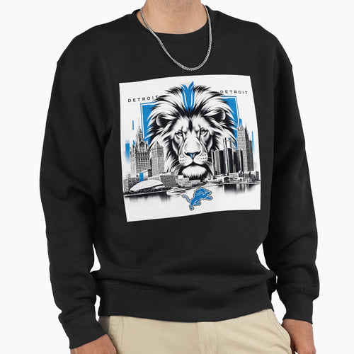 Detroit Lions Artwork Sweatshirt - Unique Graphic Men Women - T-Shirt, Sweatshirt, Hoodie