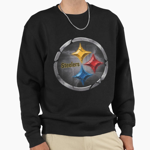 Pittsburgh Football Steelers Logo Sweatshirt - Minimalist Print Men Women - T-Shirt, Sweatshirt, Hoodie