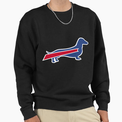 Buffalos Dachshund Bills Sweatshirt - Aesthetic Graphic for Adults - T-Shirt, Sweatshirt, Hoodie