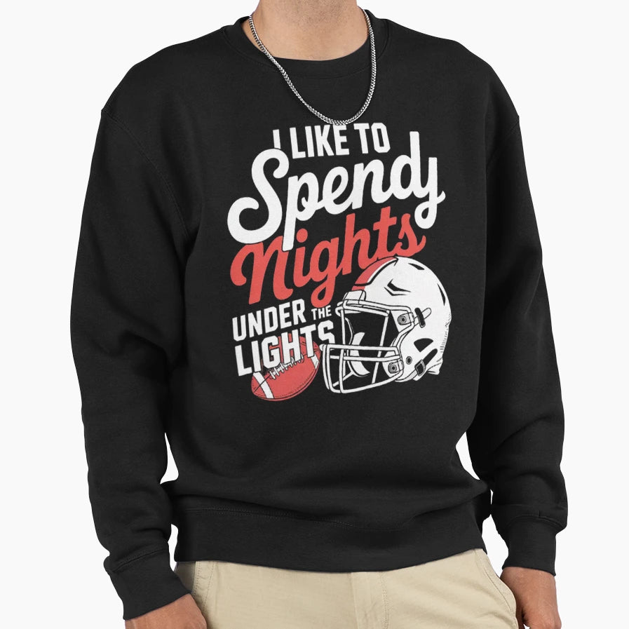 I Like To Spend Friday Night Sweatshirt - Casual Everyday Wear for Adults - T-Shirt, Sweatshirt, Hoodie