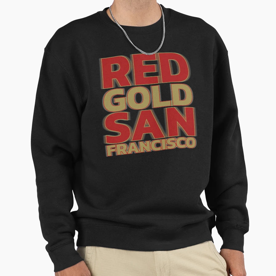 San Francisco Red Gold Champions Sweatshirt - Custom Art Print Men Women - T-Shirt, Sweatshirt, Hoodie