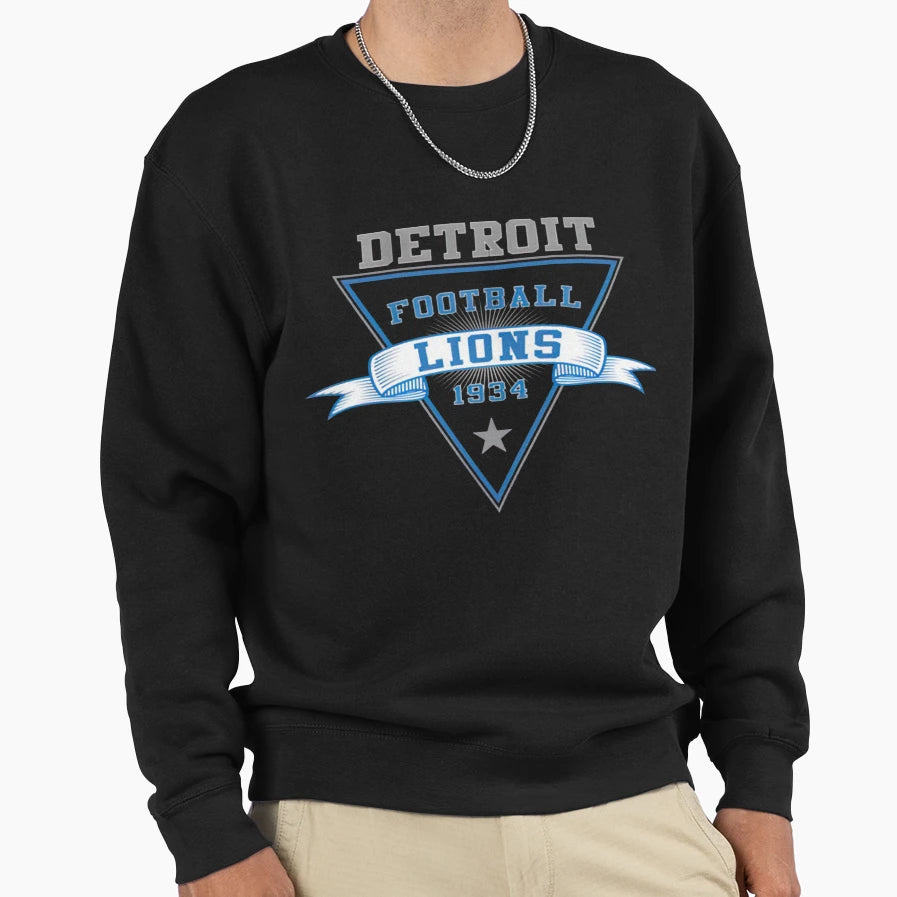 Football Detroit Lions Sweatshirt - Novelty Apparel Men Women - T-Shirt, Sweatshirt, Hoodie
