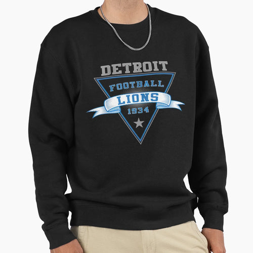 Football Detroit Lions Sweatshirt - Novelty Apparel Men Women - T-Shirt, Sweatshirt, Hoodie