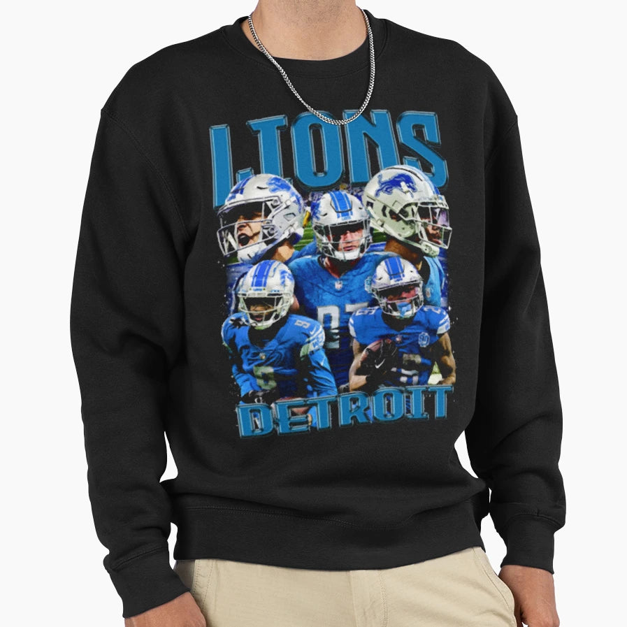 Detroit Lions Sweatshirt - Novelty Apparel Men Women - T-Shirt, Sweatshirt, Hoodie