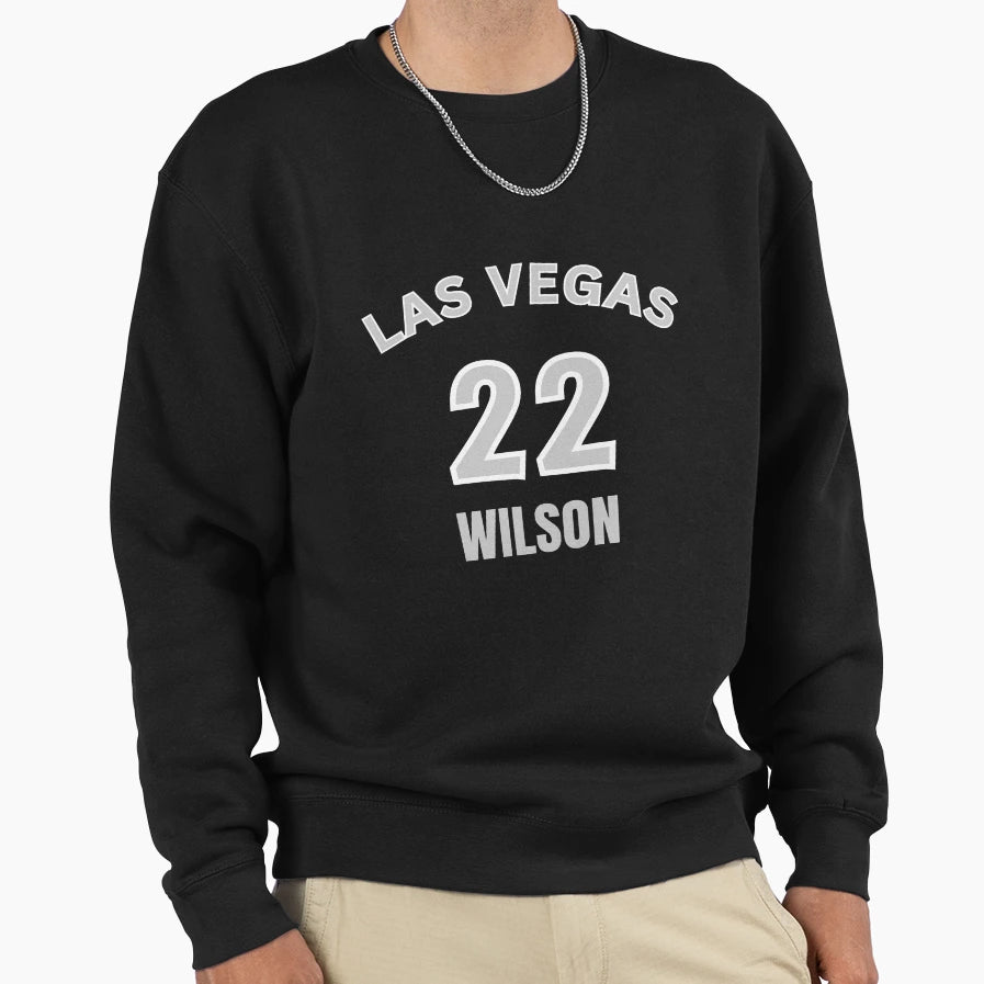 Las Vegas Aja Wilson 22 Sweatshirt - Fun Novelty Design for Adults - T-Shirt, Sweatshirt, Hoodie