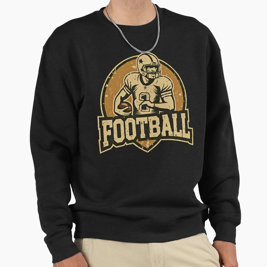 Football Sports Logo Sweatshirt - Graphic Print Unisex - T-Shirt, Sweatshirt, Hoodie