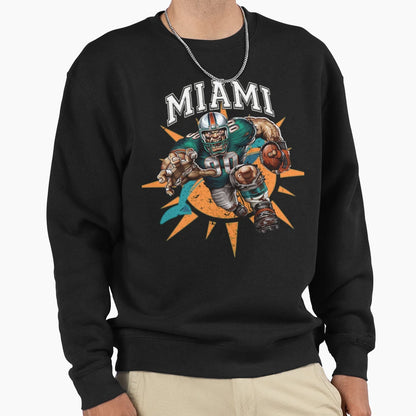 Miami Football Detroit Football Sweatshirt - Minimalist Print for Adults - T-Shirt, Sweatshirt, Hoodie
