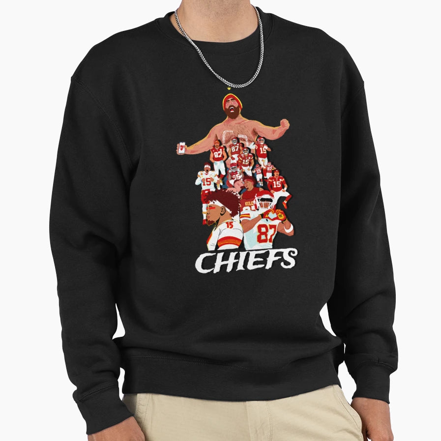Kansas City Chiefs Sweatshirt - Trendy Graphic for Adults - T-Shirt, Sweatshirt, Hoodie