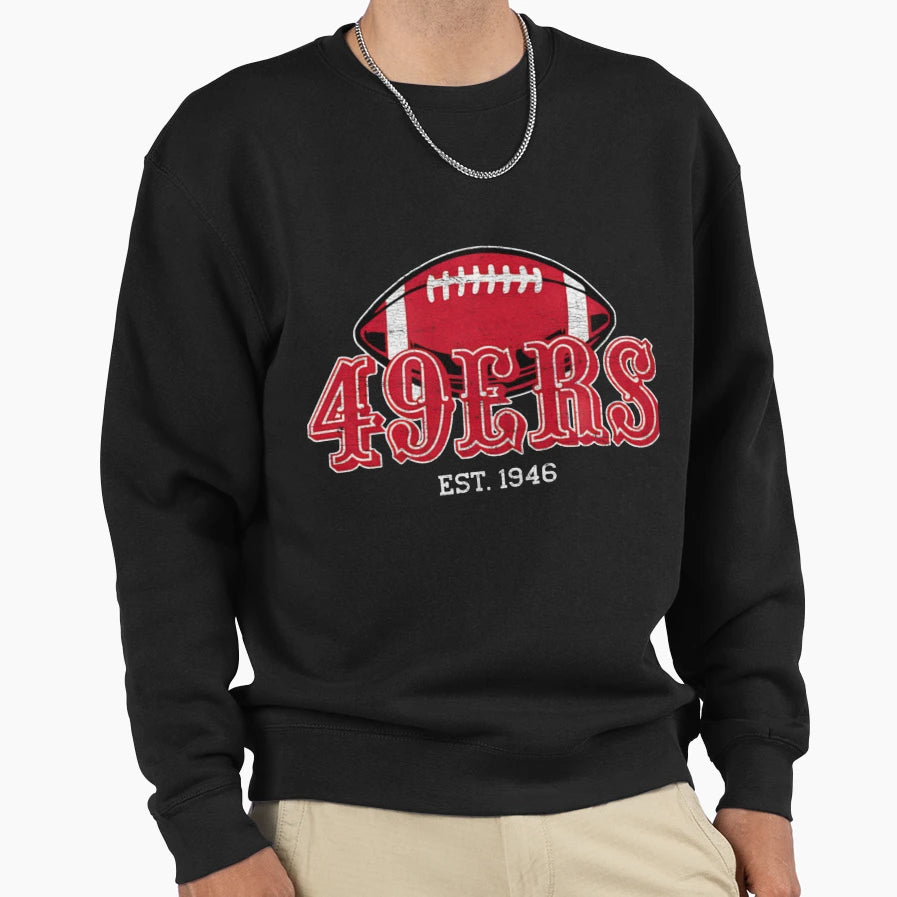 Art San Francisco 49Ers Sweatshirt - Casual Everyday Wear for Adults - T-Shirt, Sweatshirt, Hoodie