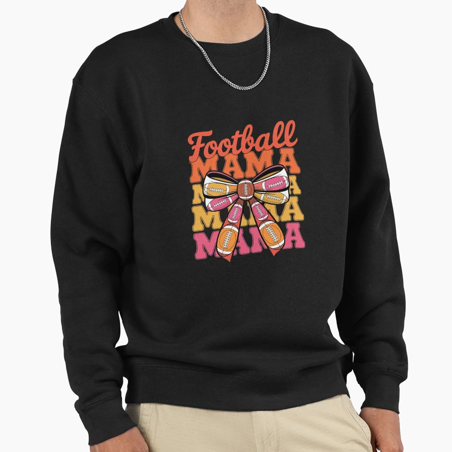 Coquette Bow Game Day Sweatshirt - Casual Everyday Wear for Adults - T-Shirt, Sweatshirt, Hoodie