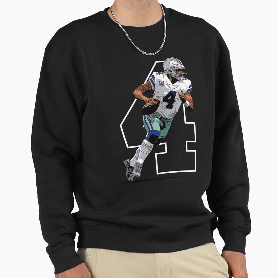 Prescott Dallas Football Quarterback T-Shirt - Streetwear Style for Adults - T-Shirt, Sweatshirt, Hoodie