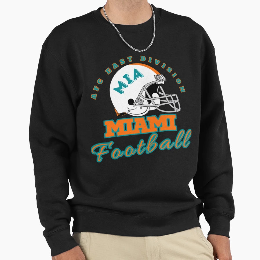 Football Miami Dolphins Sweatshirt - Unique Graphic Men Women - T-Shirt, Sweatshirt, Hoodie