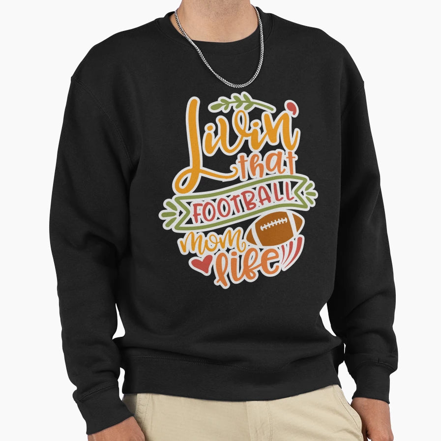 Funny Senior Football Mom Ideas Sweatshirt - Trendy Graphic for Adults - T-Shirt, Sweatshirt, Hoodie