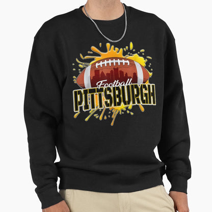 Pittsburgh Football Pennsylvania Sweatshirt - Graphic Print for Adults - T-Shirt, Sweatshirt, Hoodie