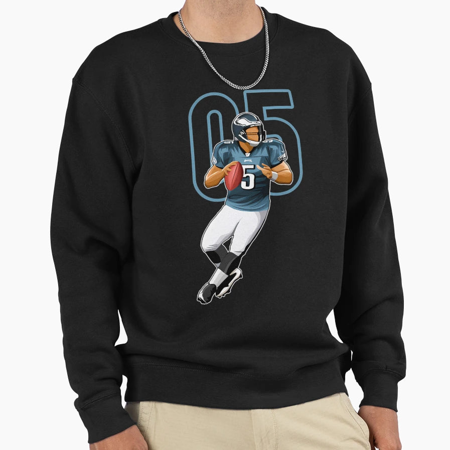 Donovan Mcnabb Philadelphia 5 Number Sweatshirt - Novelty Apparel Men Women - T-Shirt, Sweatshirt, Hoodie