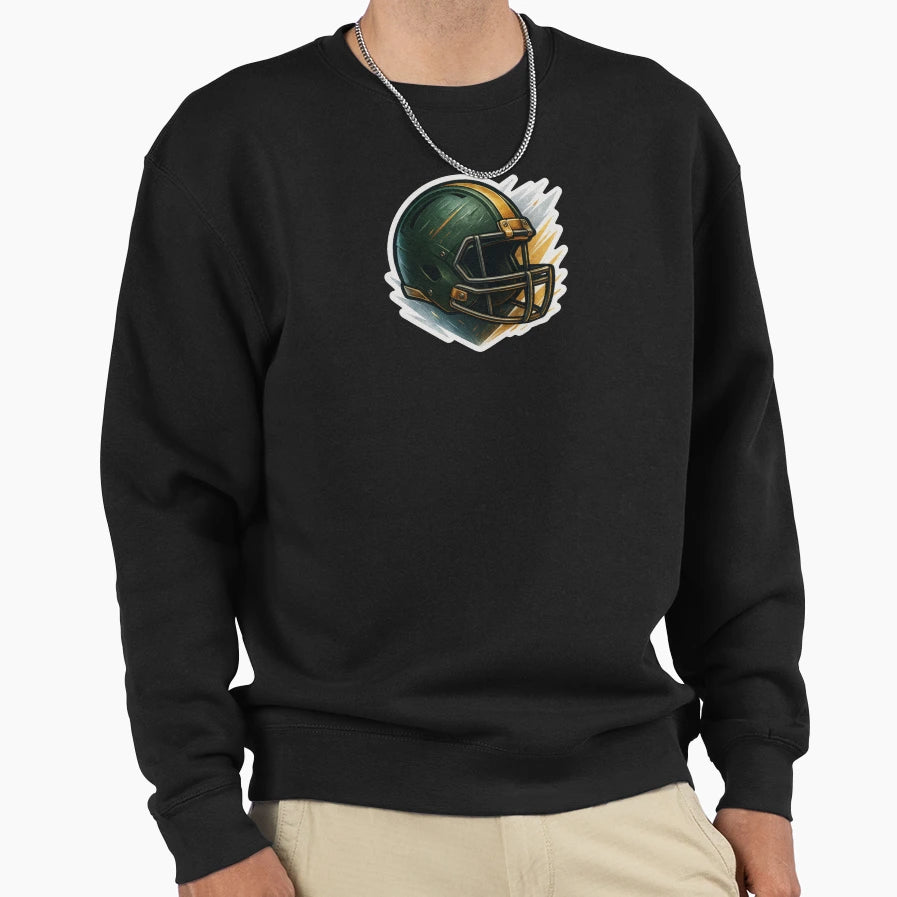 Gritty Green Helmet Sweatshirt - Streetwear Style Unisex - T-Shirt, Sweatshirt, Hoodie