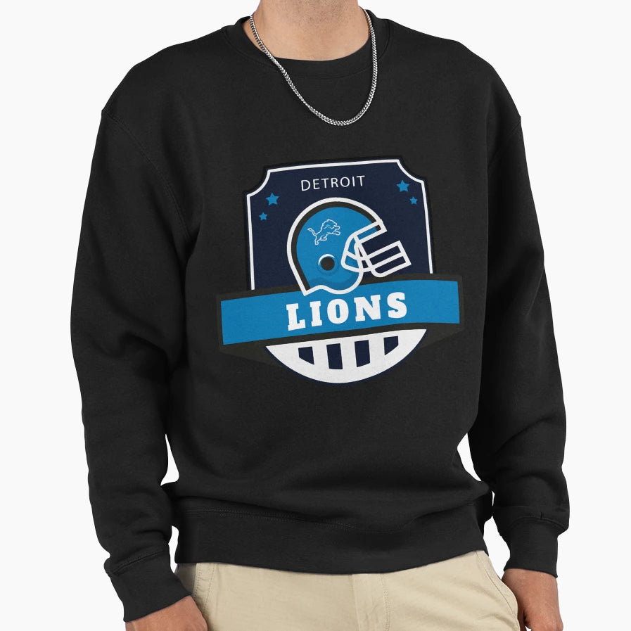 Art Detroit Lions Sweatshirt - Fun Novelty Design Unisex - T-Shirt, Sweatshirt, Hoodie