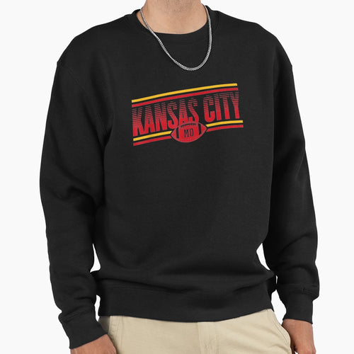 Kansas City Kc Football Missouri T-Shirt - Custom Art Print for Adults - T-Shirt, Sweatshirt, Hoodie