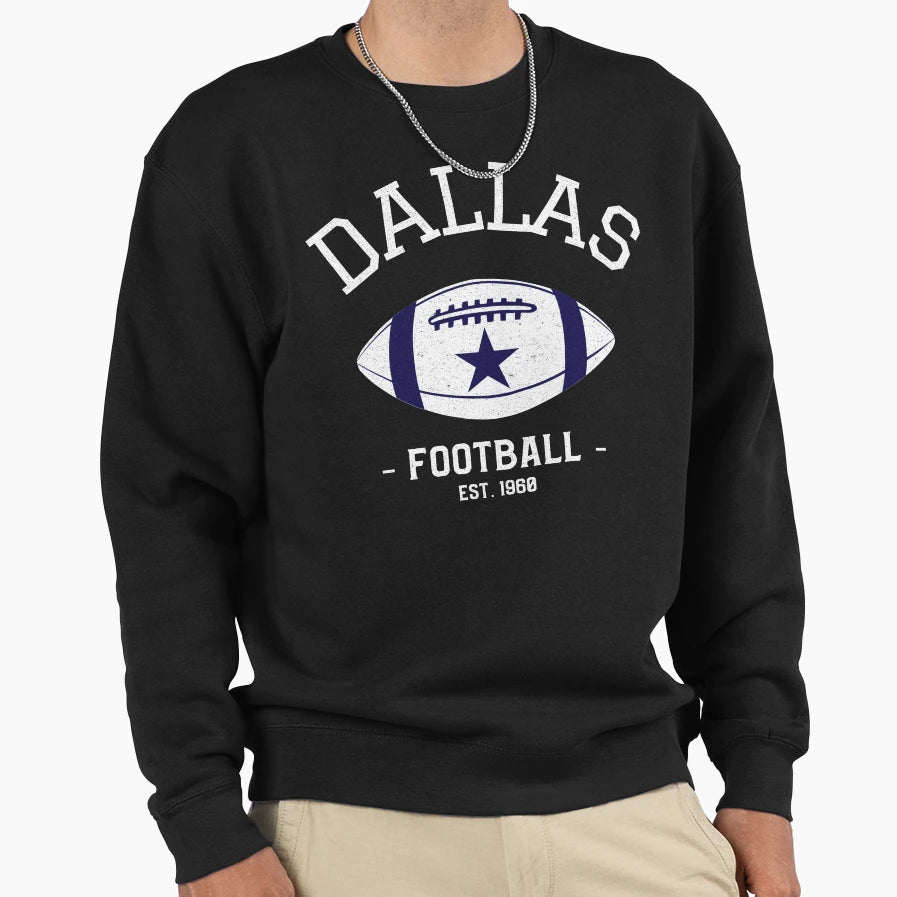 Dallas Football Sports Team Gift T-Shirt - Graphic Print for Adults - T-Shirt, Sweatshirt, Hoodie