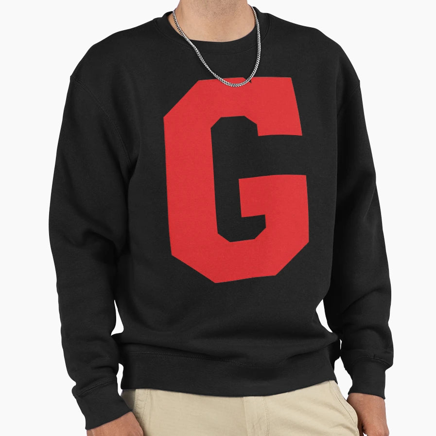 Alphabet Red G Sports Letter G Sweatshirt - Novelty Apparel for Adults - T-Shirt, Sweatshirt, Hoodie