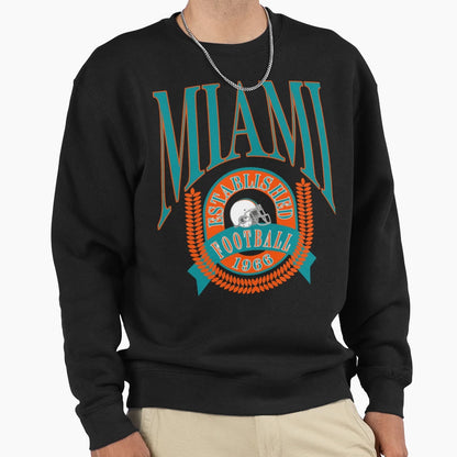 Football Miami Dolphins Sweatshirt - Casual Everyday Wear Men Women - T-Shirt, Sweatshirt, Hoodie
