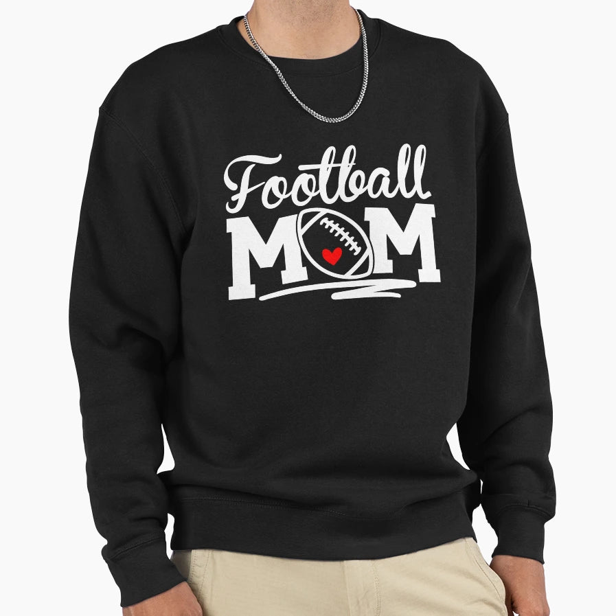 Football Mom Leopard Football Love T-Shirt - Fun Novelty Design Men Women - T-Shirt, Sweatshirt, Hoodie