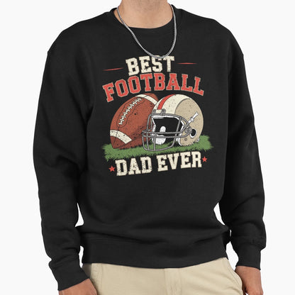 Best Football Dad Ever Football T-Shirt - Graphic Print for Adults - T-Shirt, Sweatshirt, Hoodie