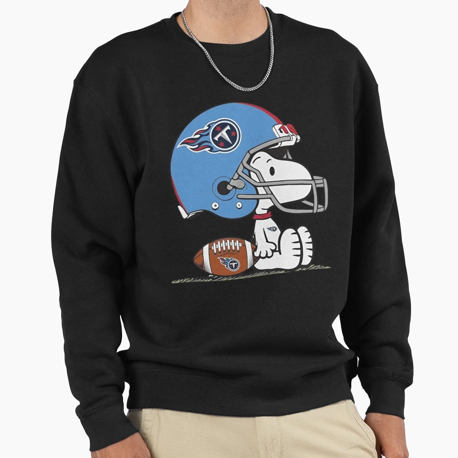 Tennessee Titans Snoopy Helmet Sweatshirt - Unique Graphic for Adults - T-Shirt, Sweatshirt, Hoodie