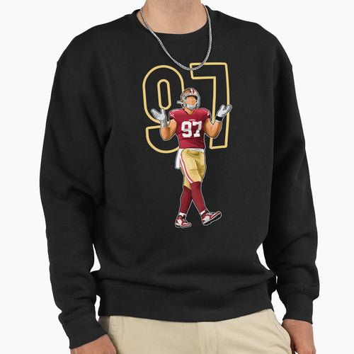 NB San Francisco 97 Number Sweatshirt - Minimalist Print Men Women - T-Shirt, Sweatshirt, Hoodie