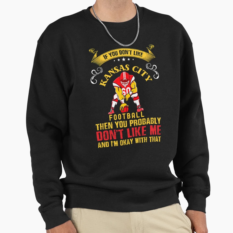 Kansas City Chiefs Football Sweatshirt - Streetwear Style for Adults - T-Shirt, Sweatshirt, Hoodie