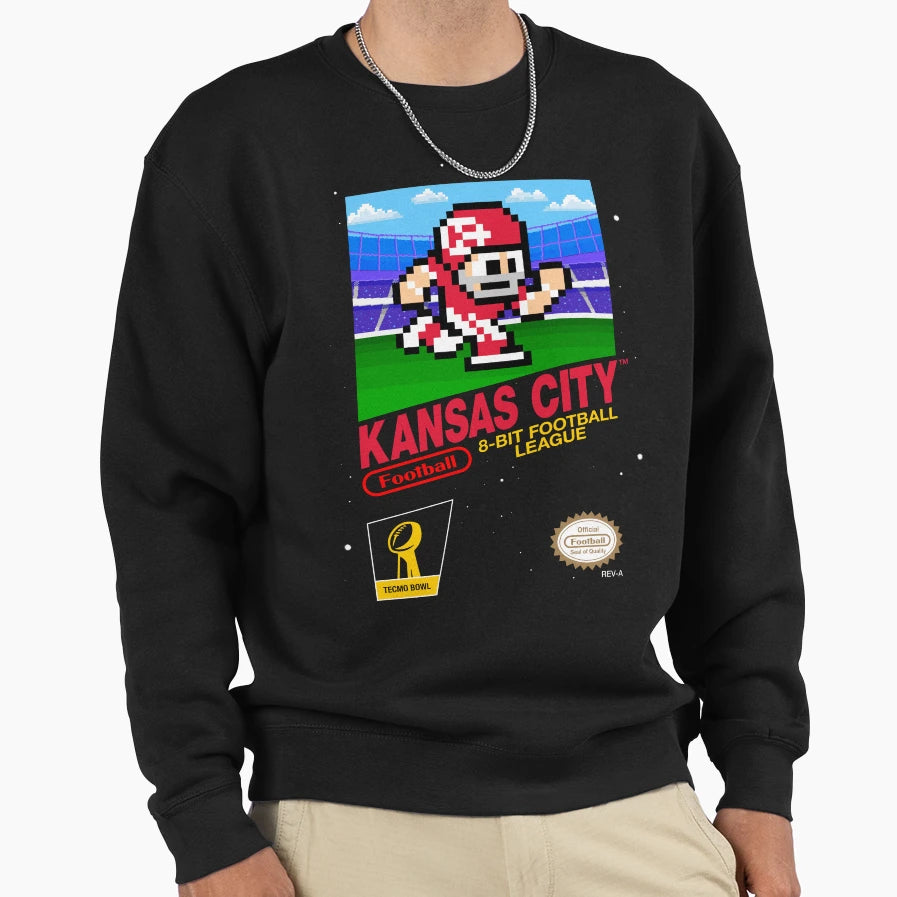 Kansas City Chiefs 8 Bit Videogames Sweatshirt - Trendy Graphic for Adults - T-Shirt, Sweatshirt, Hoodie