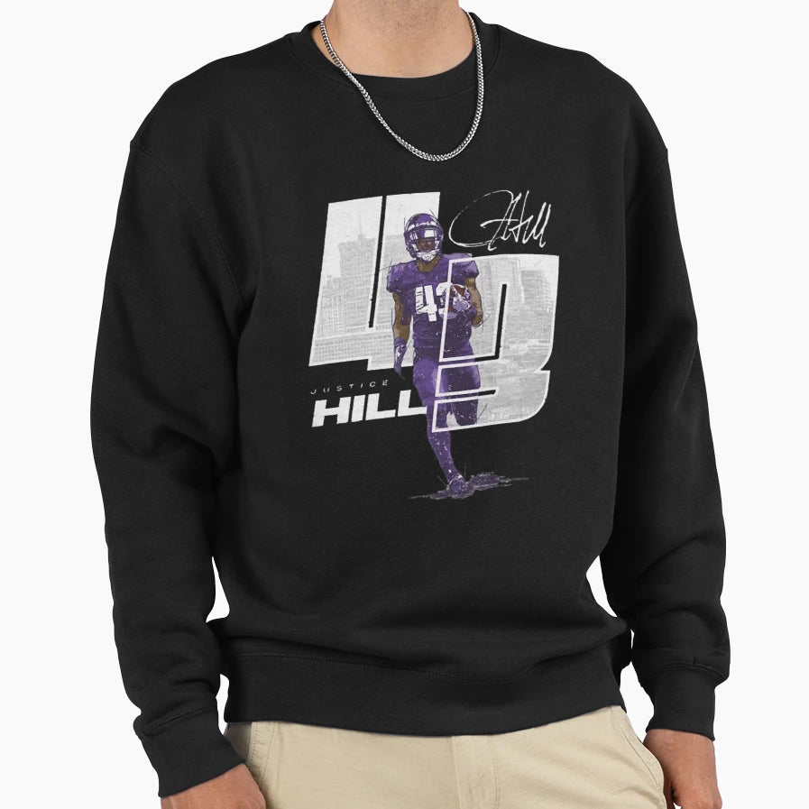 Justice Hill City Number T-Shirt - Custom Art Print Men Women - T-Shirt, Sweatshirt, Hoodie