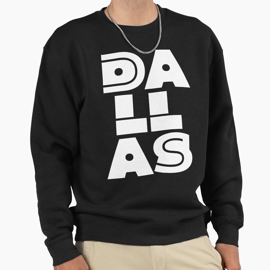 Dallas Texas Sweatshirt - Minimalist Print for Adults - T-Shirt, Sweatshirt, Hoodie