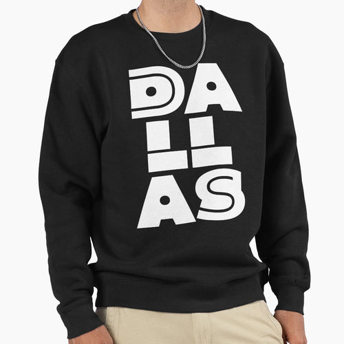Dallas Texas Sweatshirt - Minimalist Print for Adults - T-Shirt, Sweatshirt, Hoodie