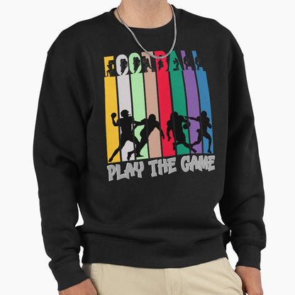 American Football Theme Play Game Sweatshirt - Unique Graphic for Adults - T-Shirt, Sweatshirt, Hoodie