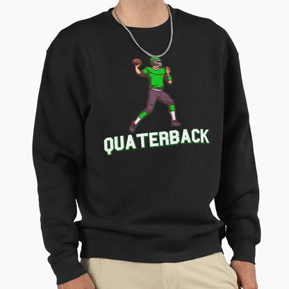 Quaterback Sweatshirt - Fun Novelty Design for Adults - T-Shirt, Sweatshirt, Hoodie
